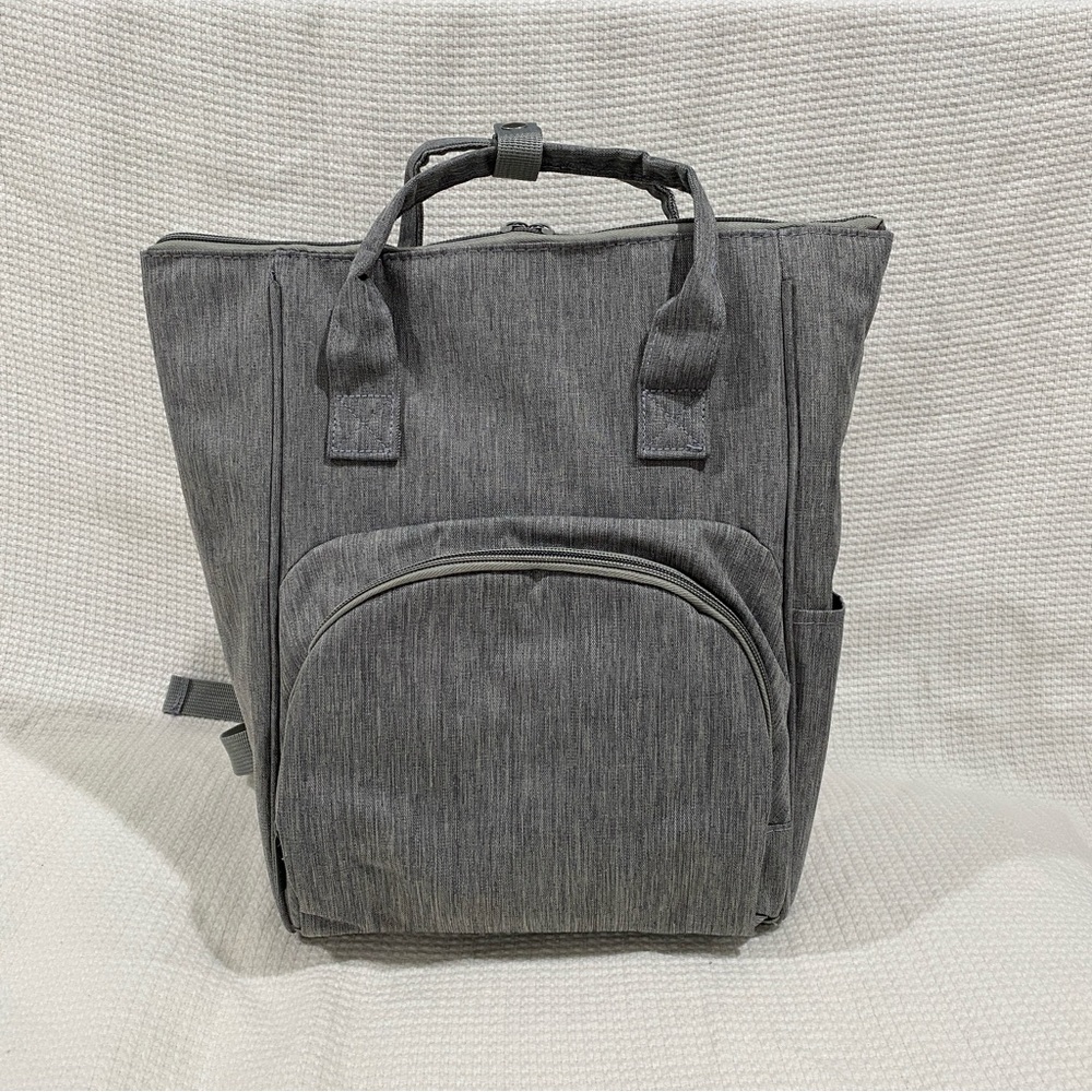 NWOT Insulated Bottle/Diaper Backpack Small Backpack Color Grey